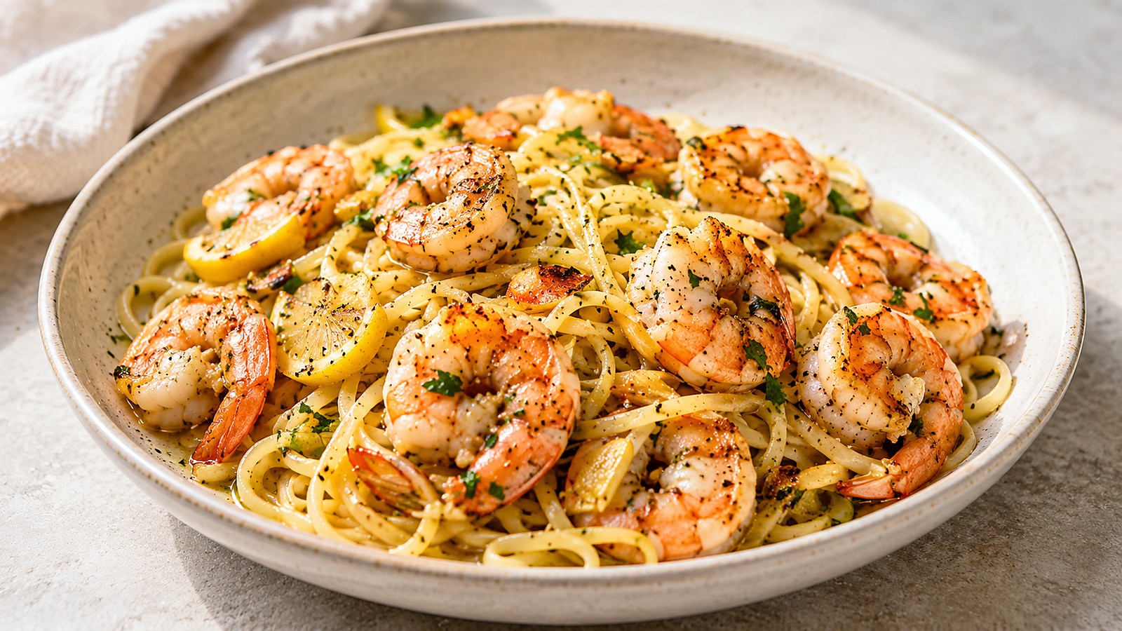 Garlic Shrimp Pasta demo visual